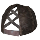 BT-924 C.C Criss Cross Pony Cap Tie Dye Brown/Brown