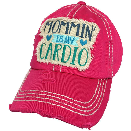KBV-1232 Mommin Is My Cardio Cap Hot Pink