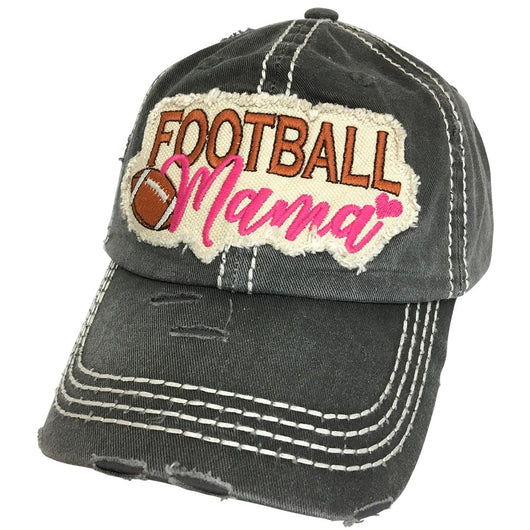 KBV-1256 Football Mama Cap Black