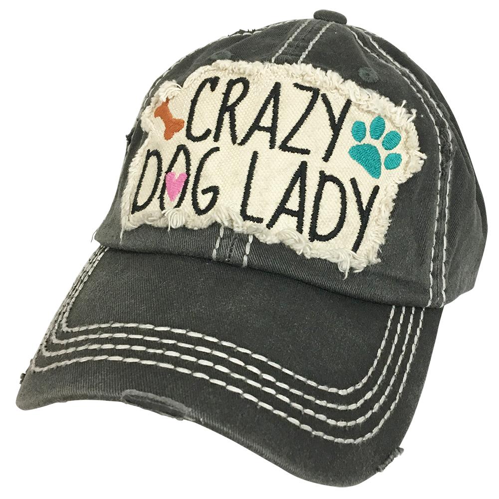 KBV 1189 Crazy Dog Lady Black