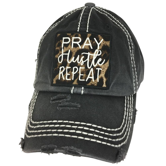 KBV-1174 Pray Hustle Repeat Black