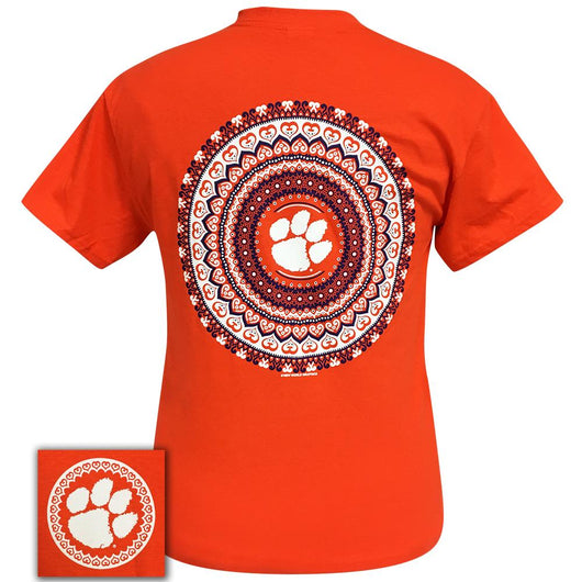 Clemson Mandala Orange Short Sleeve