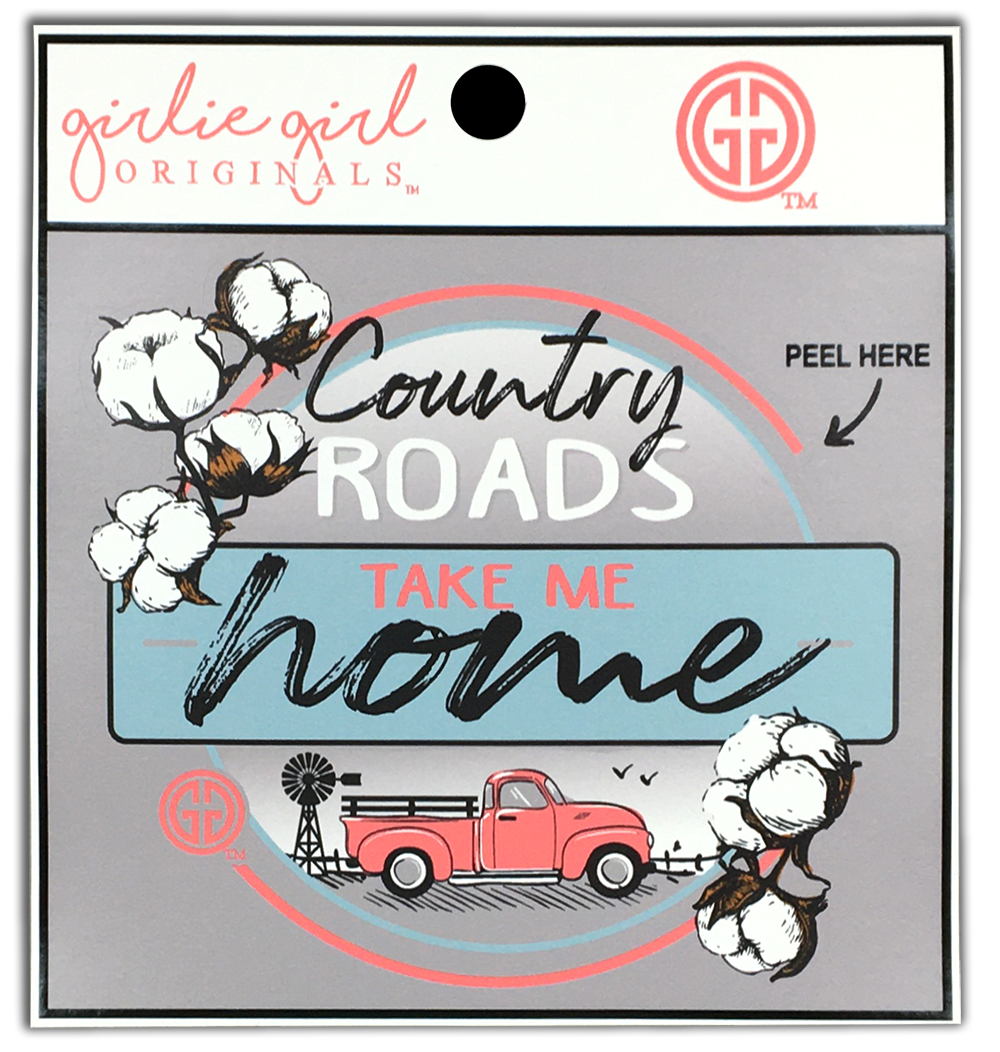 Decal/Sticker Country Roads 2254