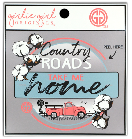 Decal/Sticker Country Roads 2254
