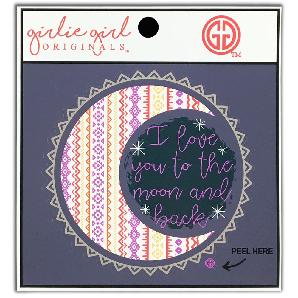 Decal/Sticker Love You To The Moon 2238