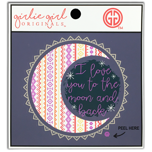 Decal/Sticker Love You To The Moon 2238