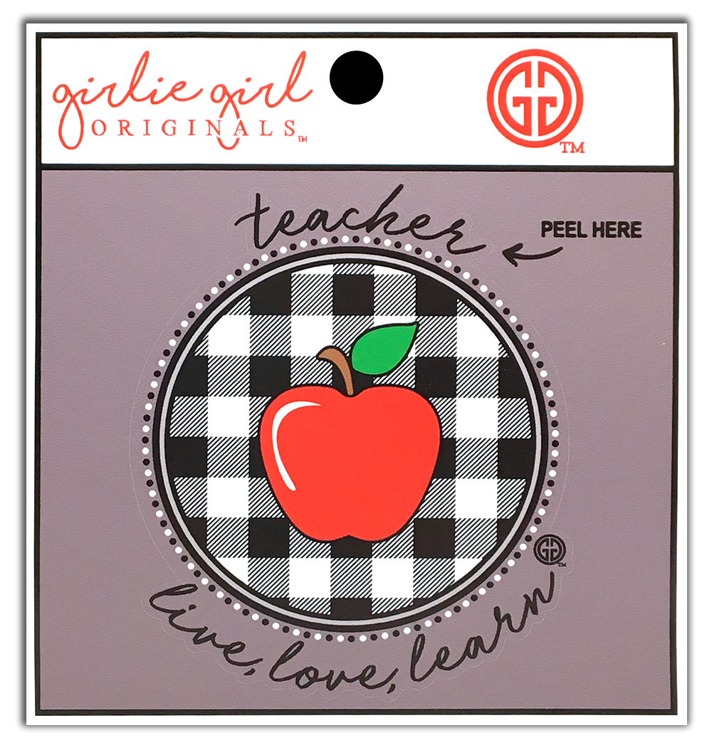 Decal/Sticker Teacher Plaid 2179