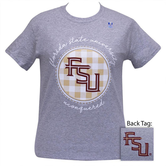 FSU Buffalo Plaid Sport Grey SS