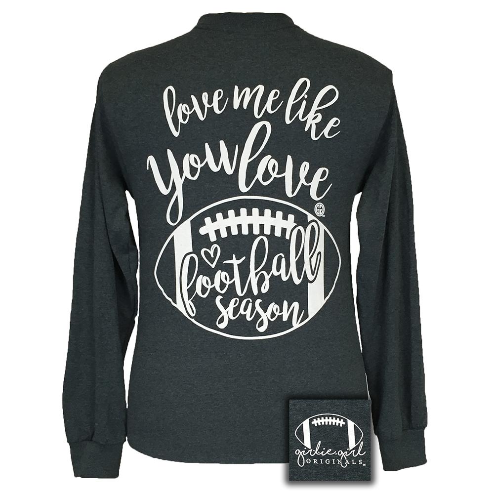 Football Season-Dark Heather LS-1509