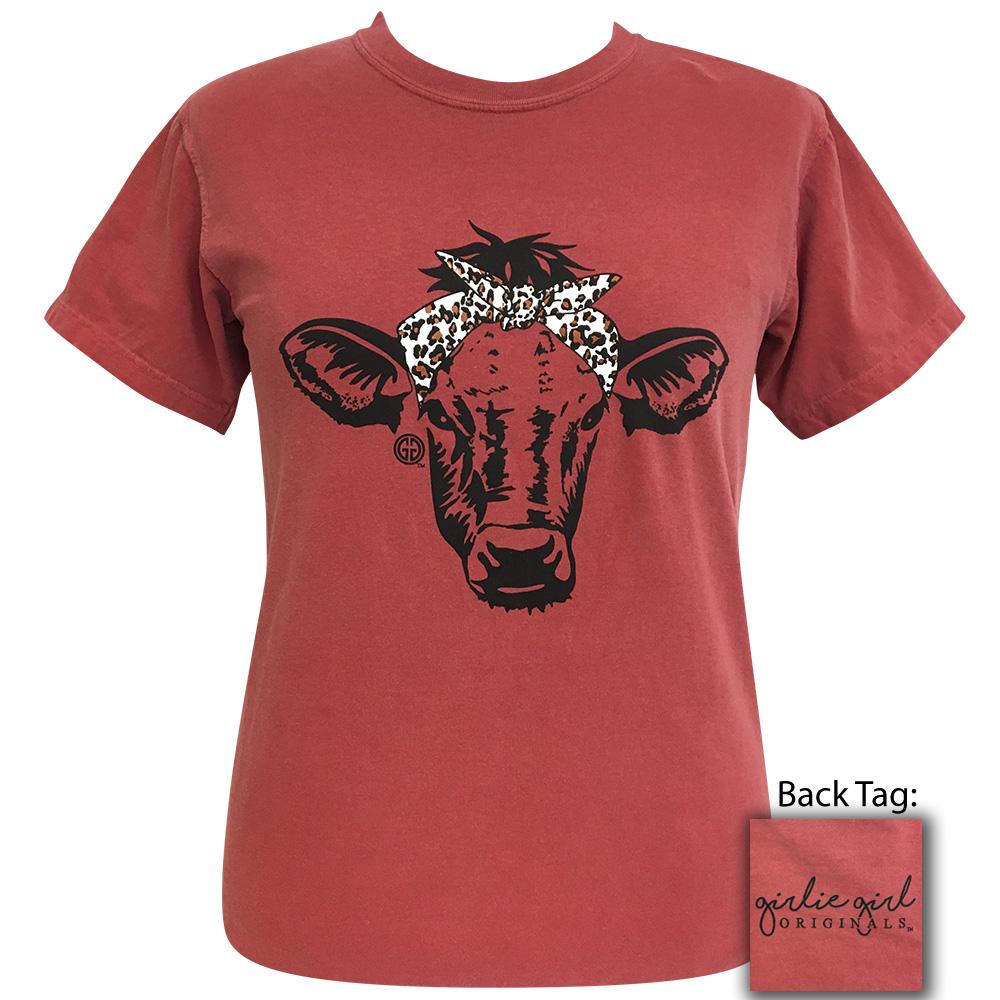 Leopard Bandana Cow-Comfort Color Crimson SS-1824