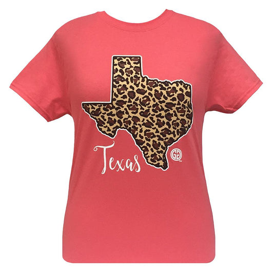 Leopard State Texas-Coral Silk SS-1294