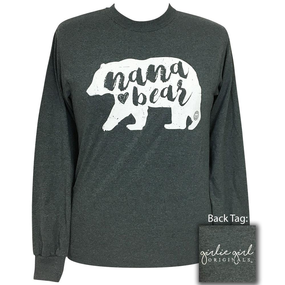 Nana Bear-Dark Heather LS-1801