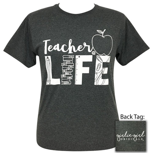 Teacher Life Black Heather SS