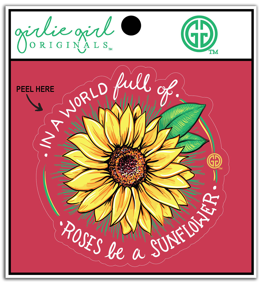 Decal/Sticker World Sunflowers 2271