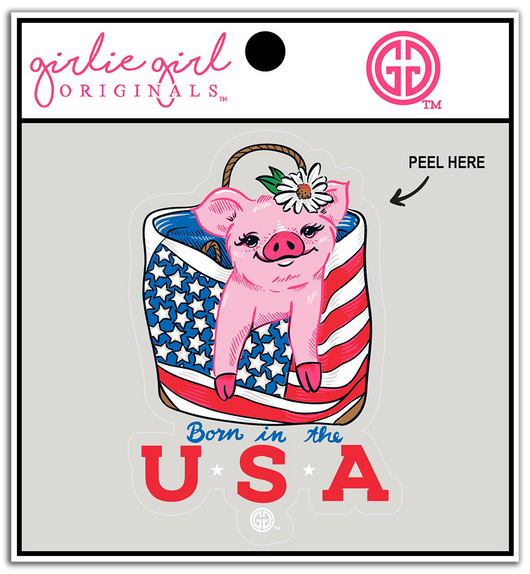 Decal/Sticker USA Piggy 2337