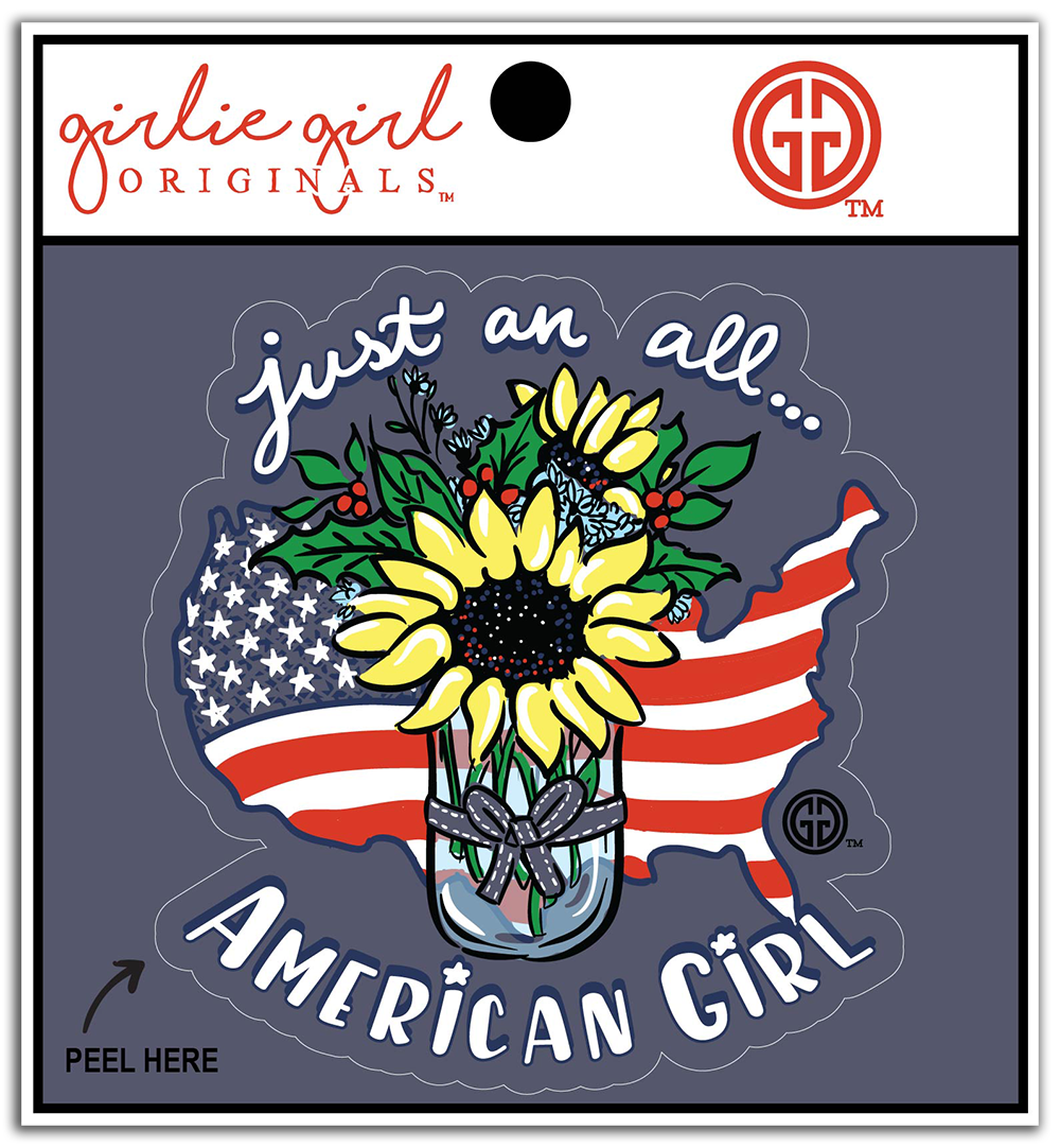 Decal/Sticker Sunflower American Girl 2359