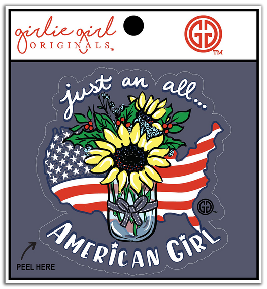 Decal/Sticker Sunflower American Girl 2359