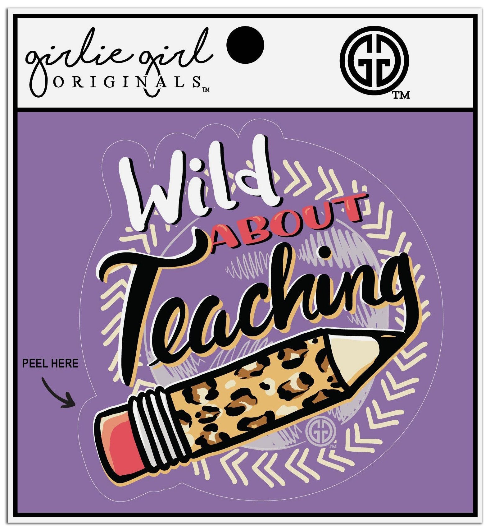 Decal/Sticker Wild About Teaching 2378