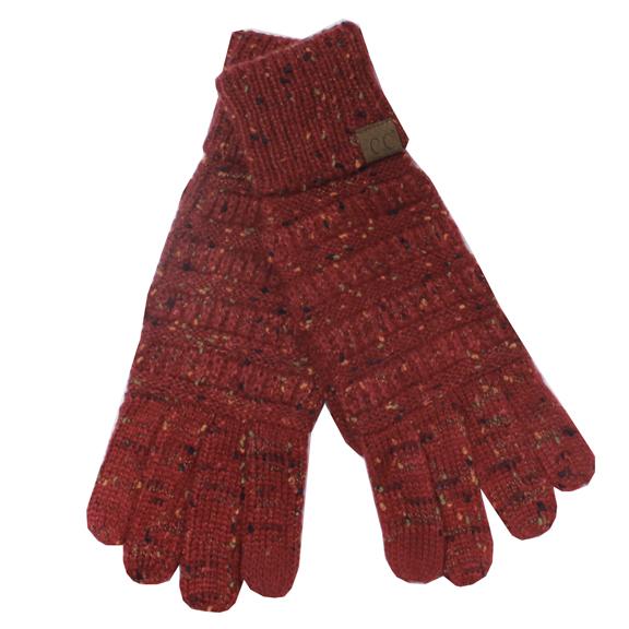 G-33 C.C Burgundy Speckled Gloves