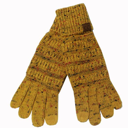 G-33 C.C Mustard Speckled Gloves