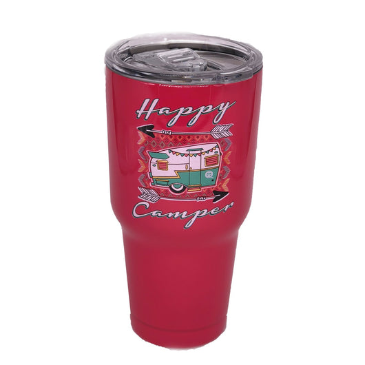 TB2468 Happy Camper Stainless Steel Tumbler
