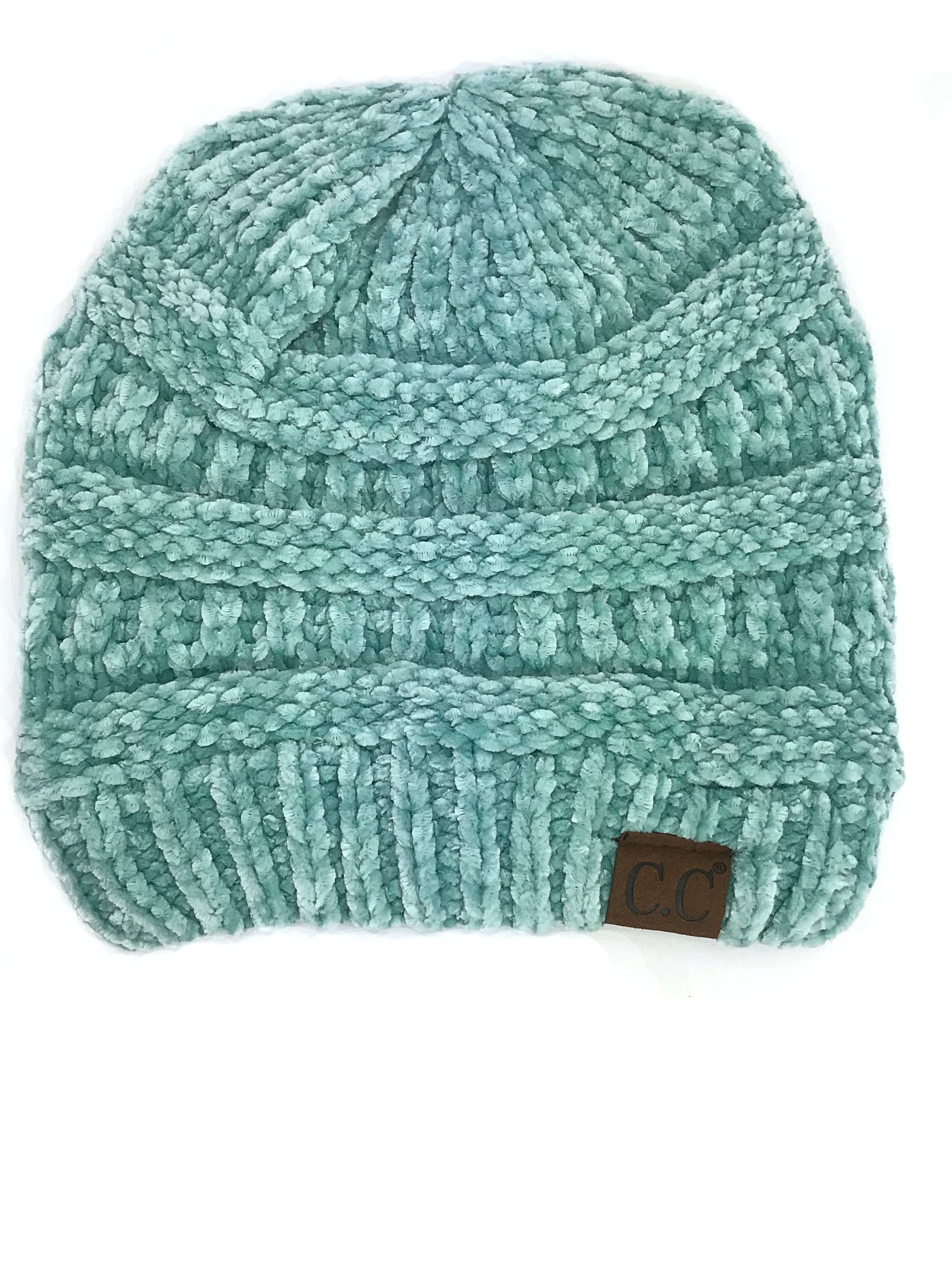 Hat-30 MINT VELOUR BEANIE