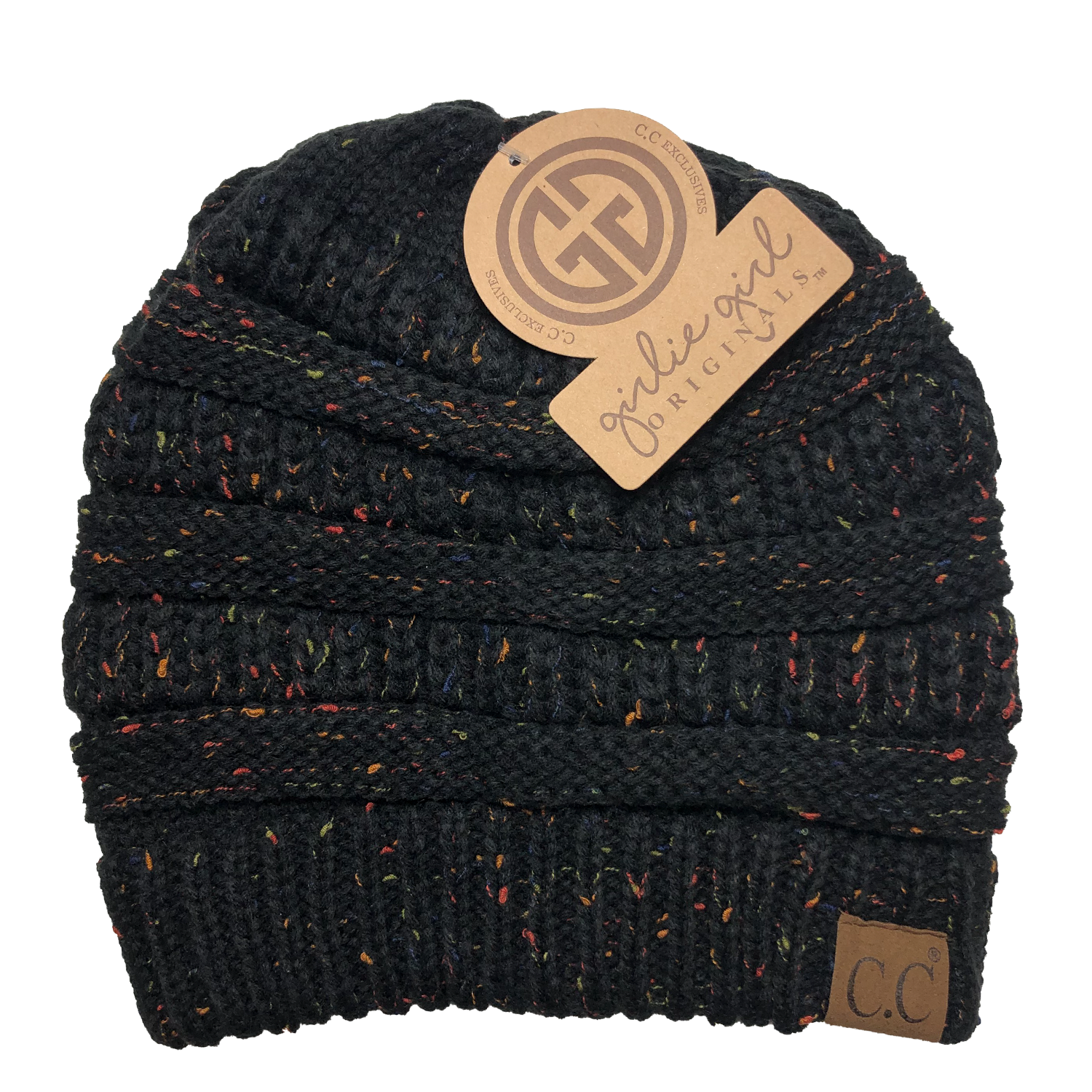 HAT-33 Speckled Beanie Black