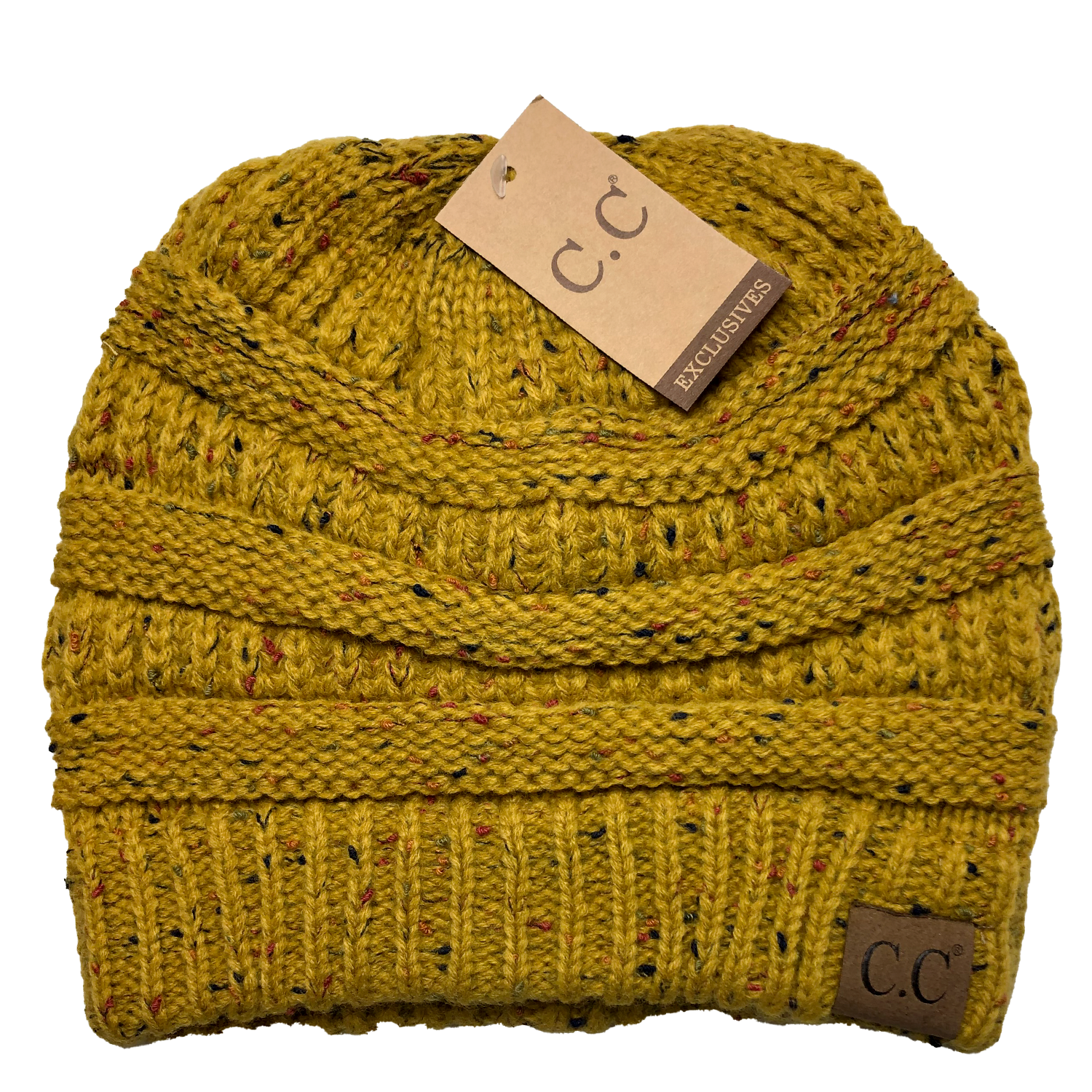 HAT-33 Speckled Beanie Mustard