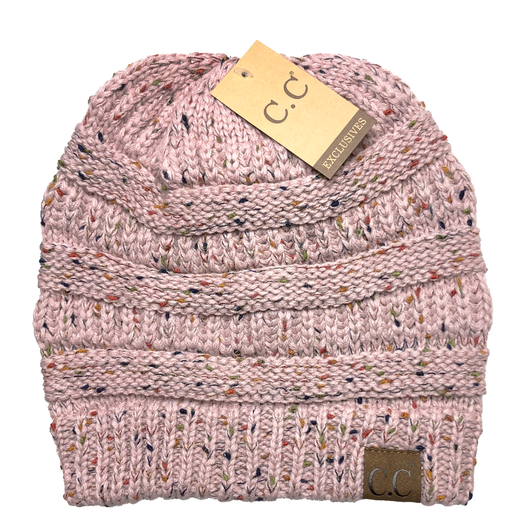 HAT-33 Speckled Beanie Rose