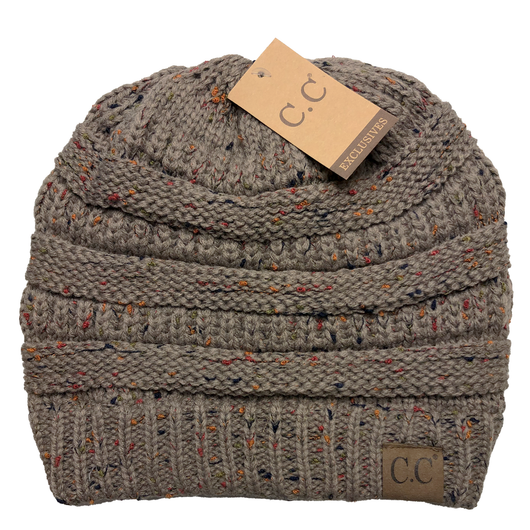 HAT-33 Speckled Beanie Taupe