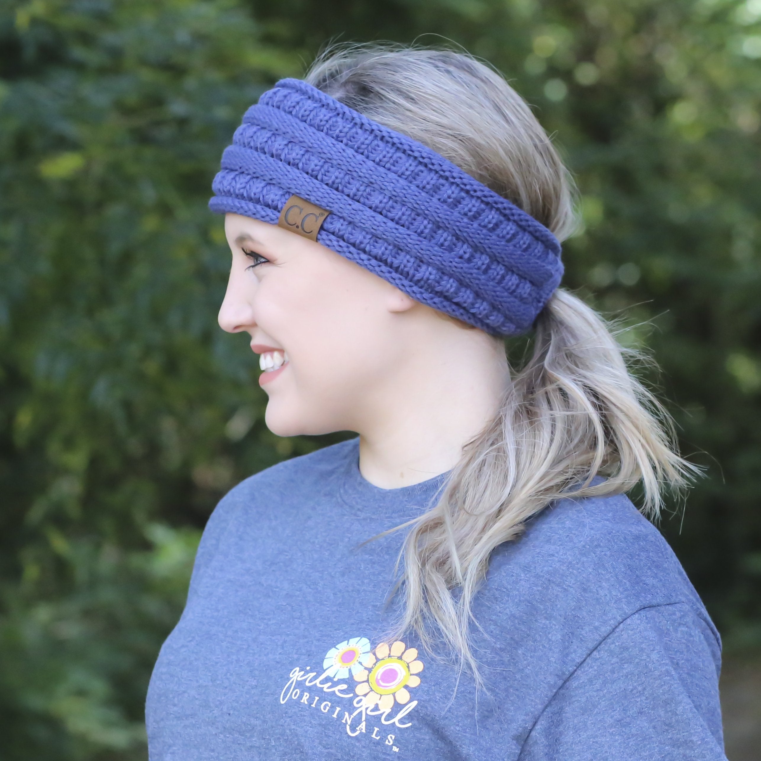 HB-21 Pony Headwrap Dark Denim