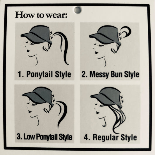 Funky Junque Criss Cross Hat - Women's Baseball Cap With Ponytail Hole For Messy Bun, Adjustable Trucker Cap - View #6