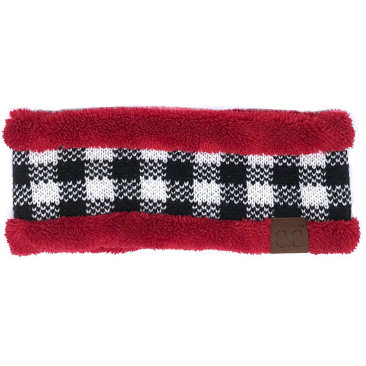 HW-17 BUFFALO PLAID RED WHITE/BLACK