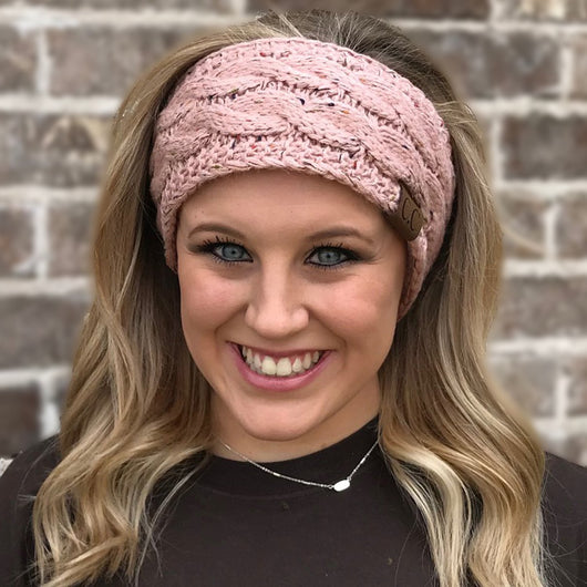 HW-33 ROSE SPECKLED HEADWRAP