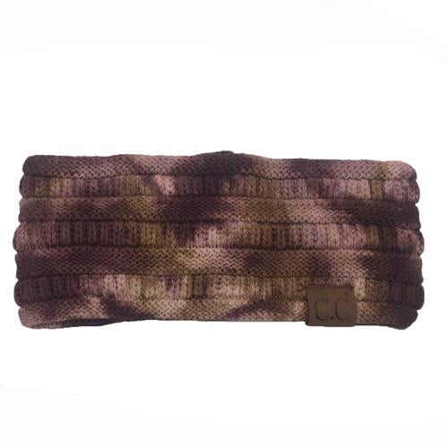 HW-821 Brown/Camel Tie Dye Headwrap