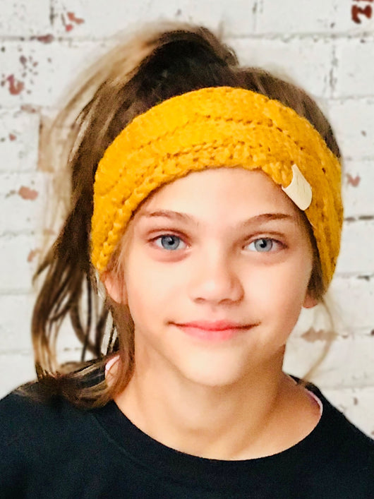 HW-20-KIDS MUSTARD HEADWRAP