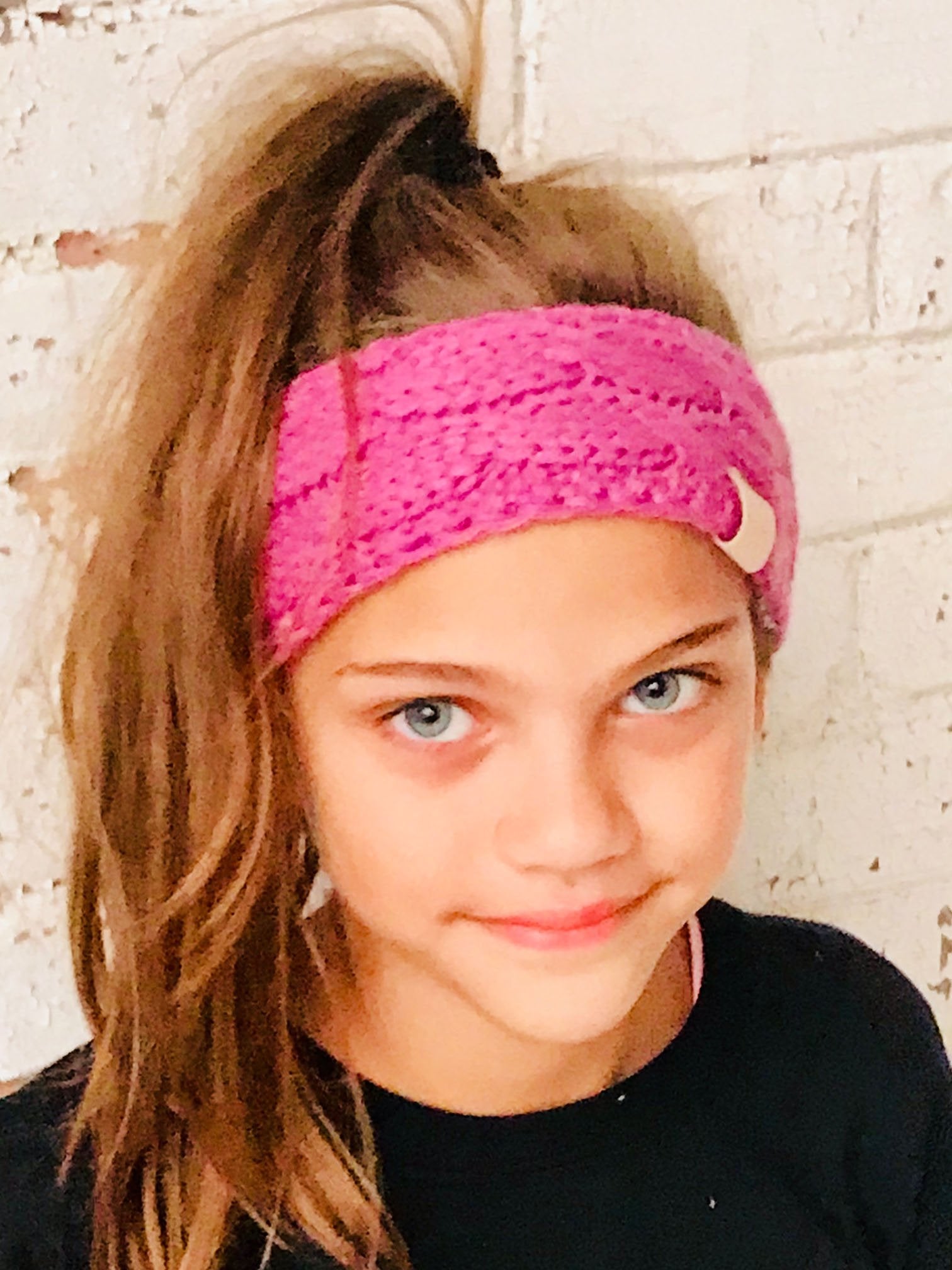 HW-20-KIDS NEW CANDY PINK HEADWRAP