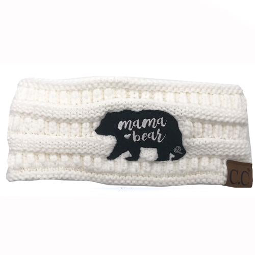 HW-20 Mama Bear Headwrap Ivory