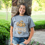 2539 Jesus That Way SS-Graphite Heather