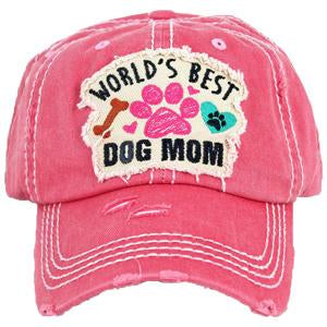 KBV-1362 Worlds Best Dog Mom Hot Pink