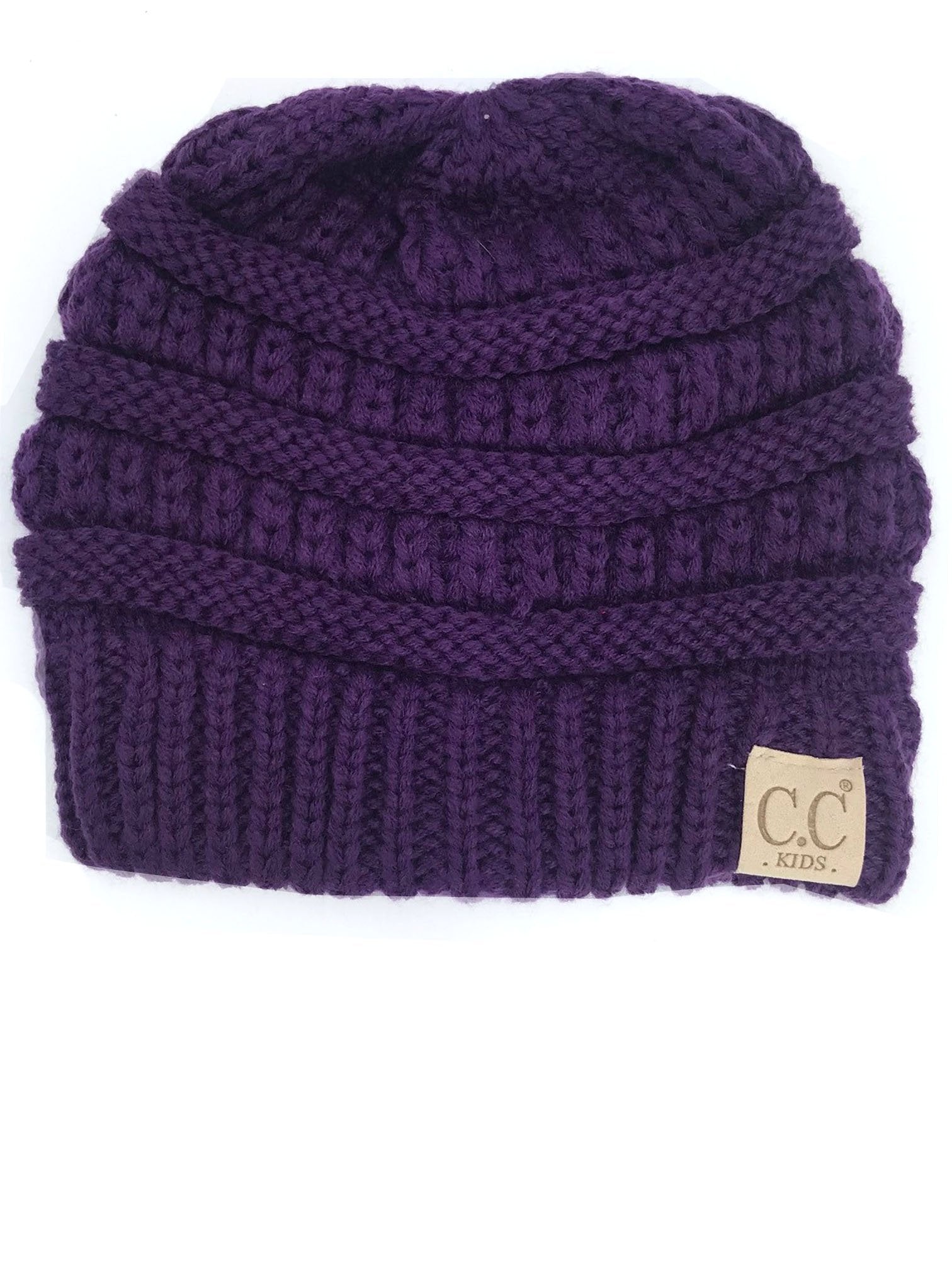 YJ-847 Dark Purple Kid Beanie