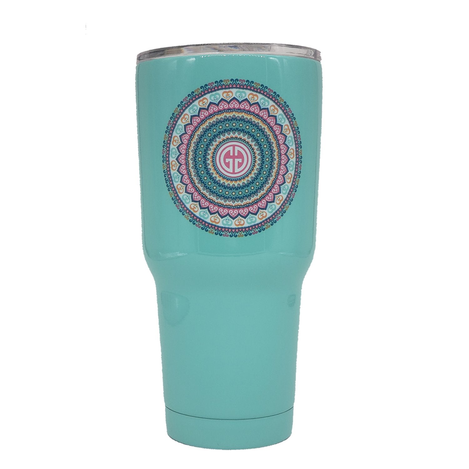 TB2468 Mandala Scuba Blue Stainless Steel Tumbler