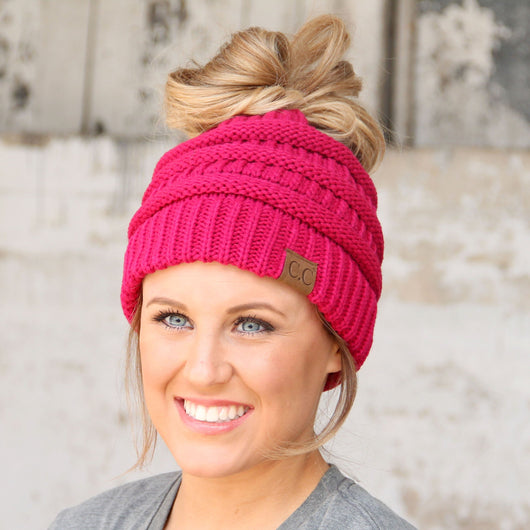 MB-20A BEANIE HOT PINK – girliegirloriginals