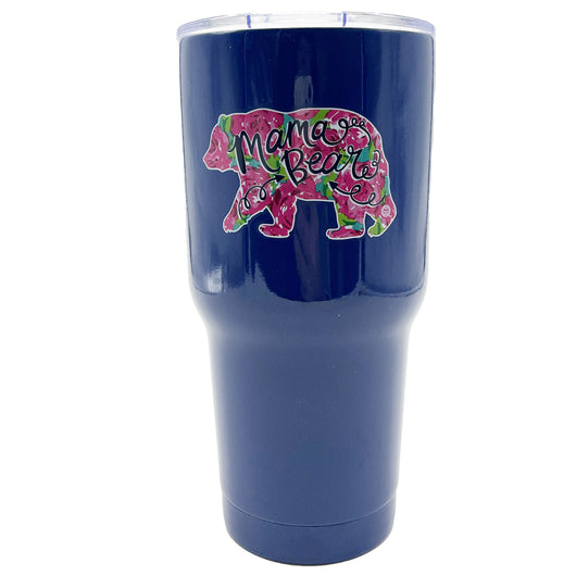 TB2468 Mama Bear Floral Stainless Steel Tumbler