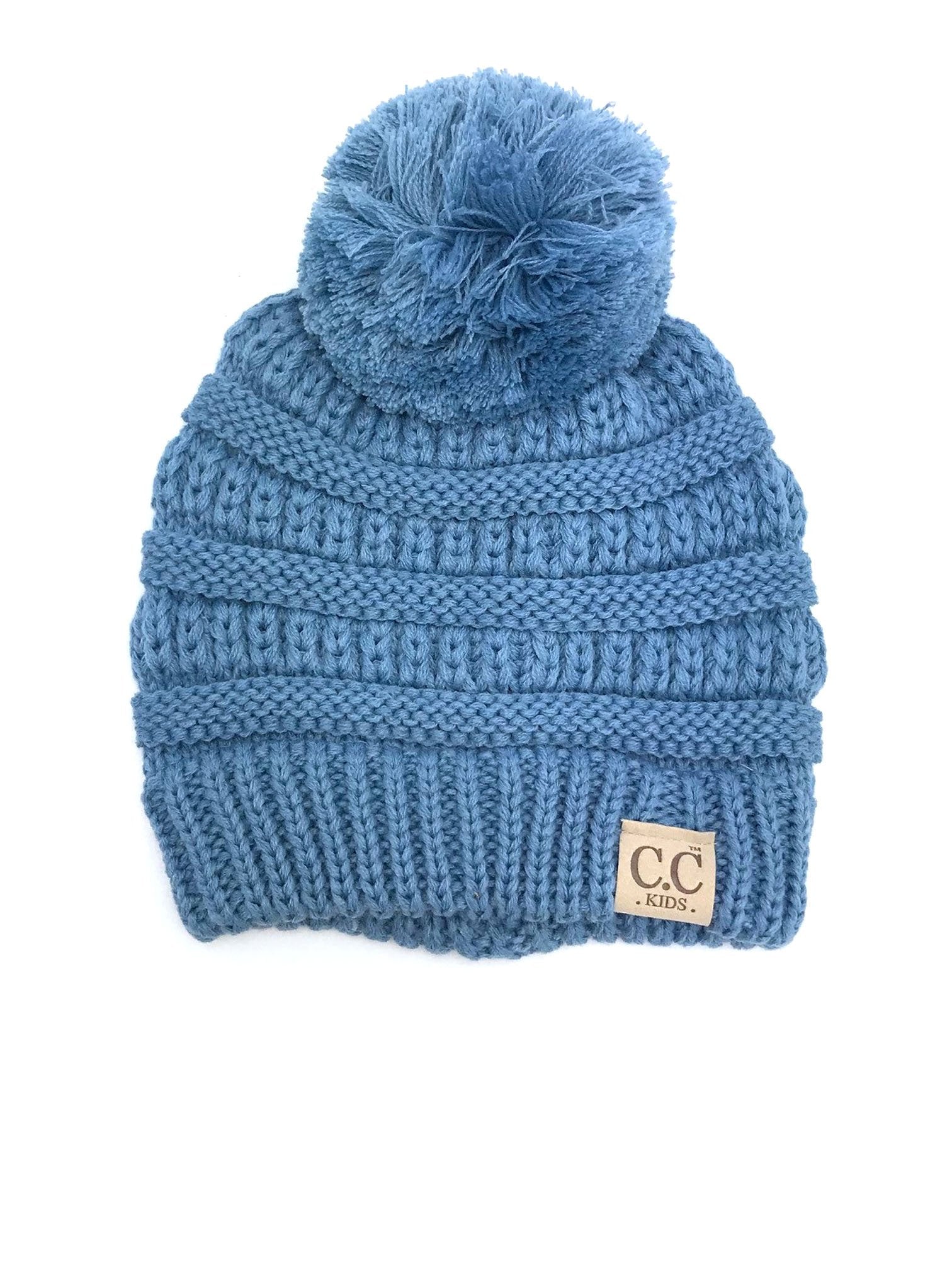 YJ-847 POM Denim Kid Beanie