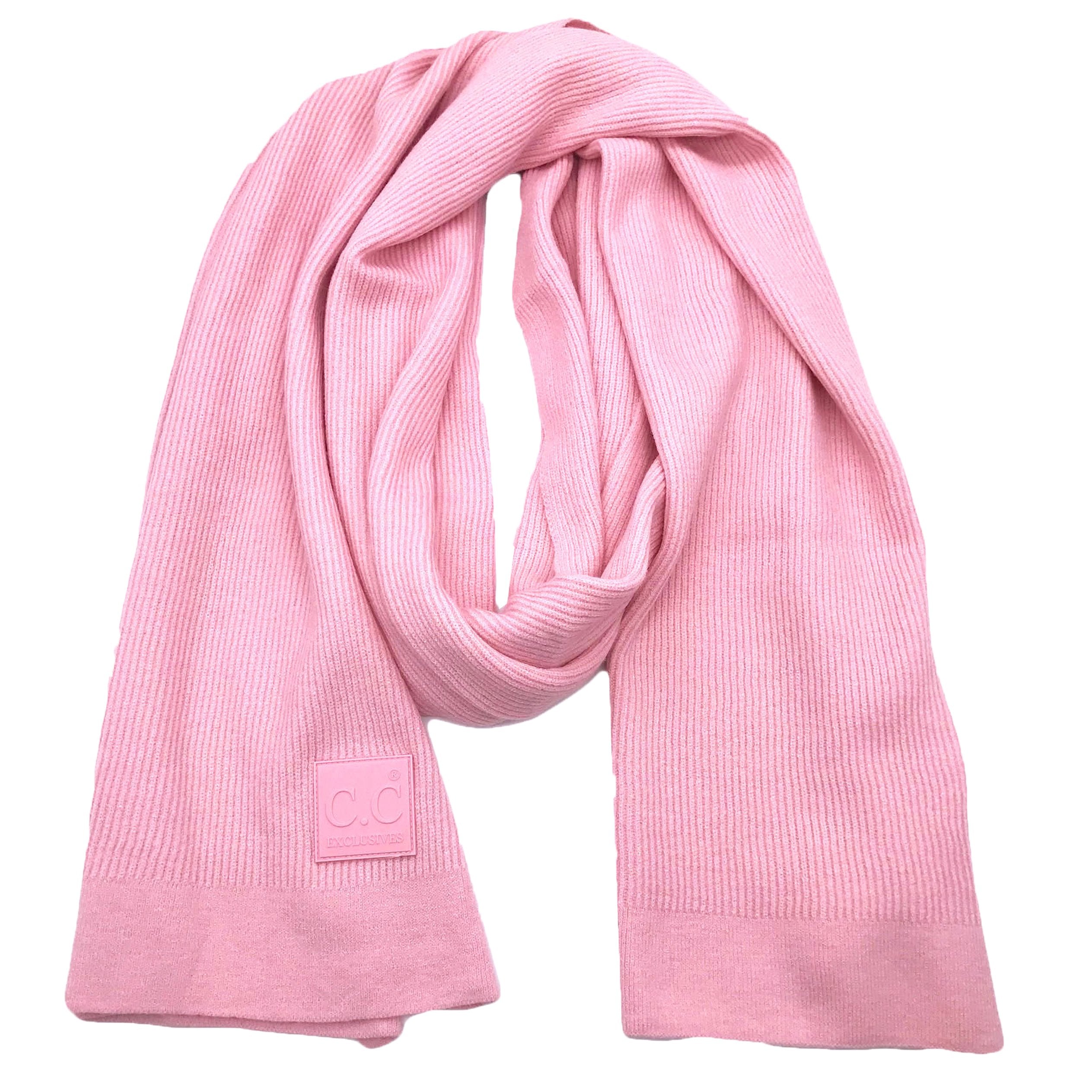 SF-7007 Rubber Patch Scarf Blush Pink