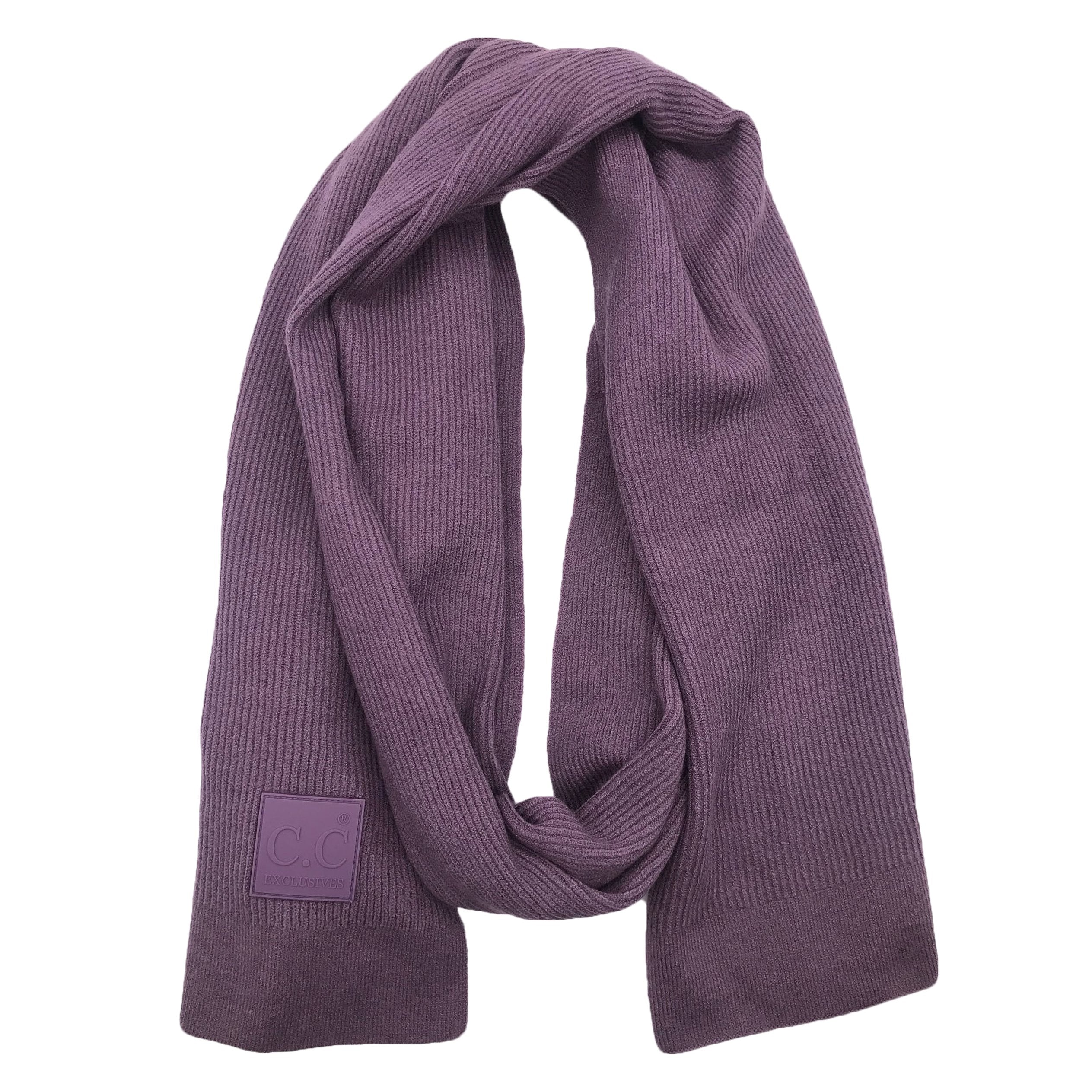 SF-7007 Rubber Patch Scarf Violet
