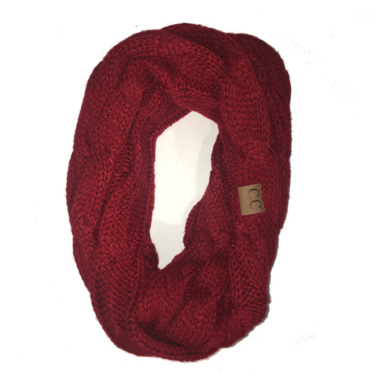 SF-800 Red Infinity Scarf