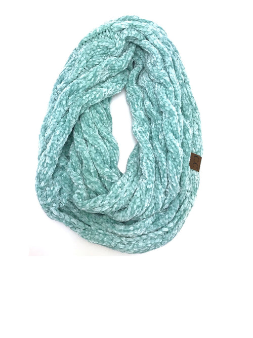 SF-30 MINT VELOUR SCARF – girliegirloriginals