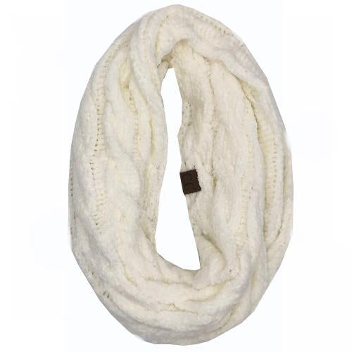 SF-30 IVORY VELOUR SCARF